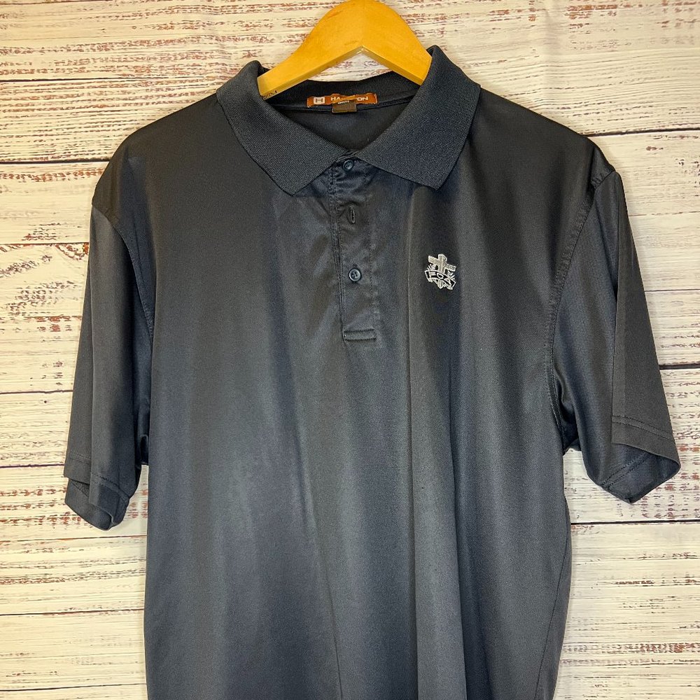 Men's FCA Navy Polo Size L